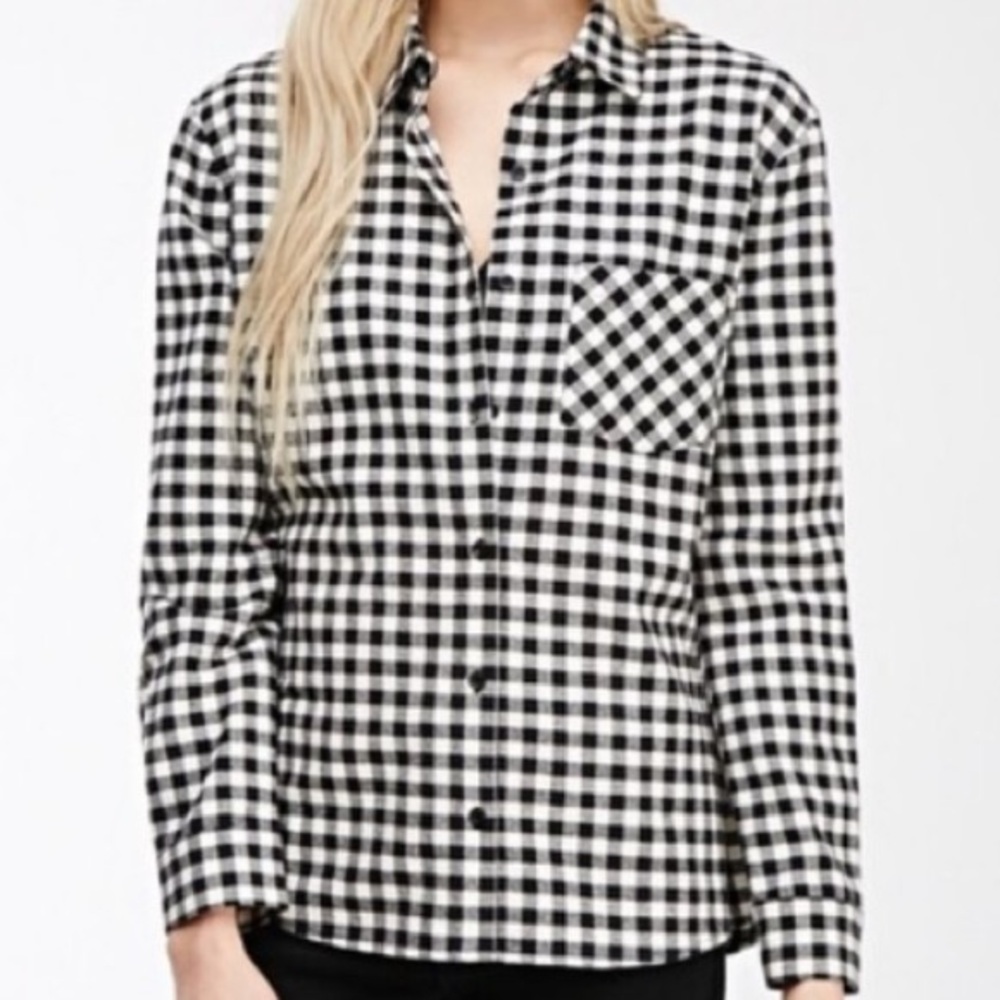 Plaid Gingham Button Down